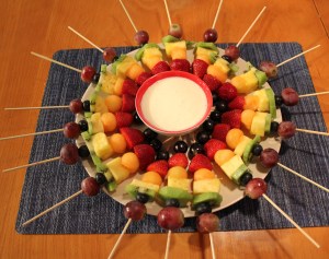  Rainbow Fruit Kabobs with Cream Cheese Dipping Sauce