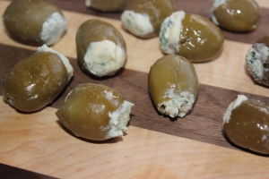 Bleu cheese stuffed olives