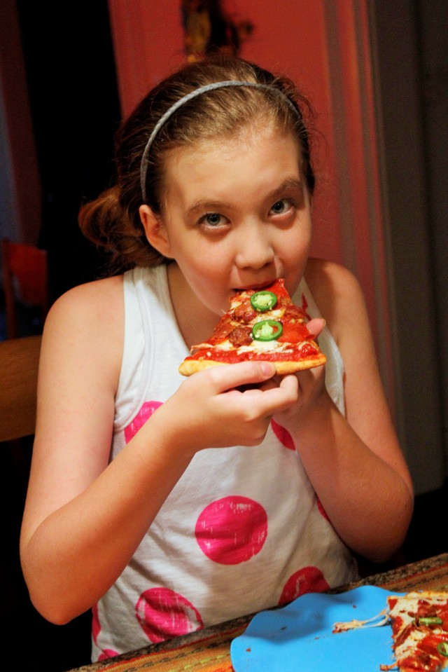 Lexi loves this pizza!